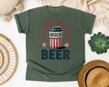 It's A Bad Day To Be A Cold American Beer graphic tee in Moss