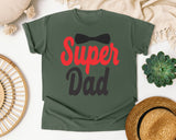 Super Dad Red graphic tee in Moss