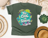Too Cool For School Sneakers graphic tee in Moss