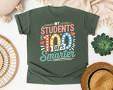 My Students 100 Days Smarter graphic tee in Moss