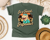 Papasaur graphic tee in Moss