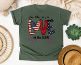 For The Love Of The USA graphic tee in Moss
