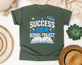 Success Is My School Project graphic tee in Moss