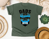 Dads With Beards Are Better White 4 graphic tee in Moss