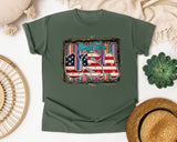 Small Town USA graphic tee in Moss