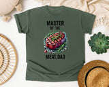 Master Of The Meat Dad Grey 2 graphic tee in Moss