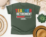Teacher Retirement Loading graphic tee in Moss