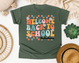 Welcome Back To School Nurse Graphic Tee graphic tee in Moss