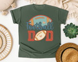 Football Dad Heart graphic tee in Moss