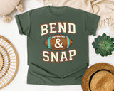 Bend And Snap Football graphic tee in Moss