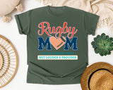 Rugby Mom Like A Normal Mom But Louder And Prouder graphic tee in Moss