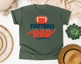 Football Dad Navy Script graphic tee in Moss