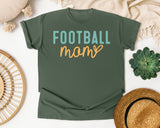 Football Mom Script graphic tee in Moss