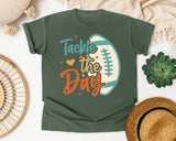 Tackle The Day graphic tee in Moss