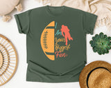 I Am Your Biggest Fan Football graphic tee in Moss