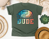 Football Dude graphic tee in Moss