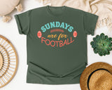 Sundays Are For Football graphic tee in Moss