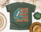 Please Excuse Me For Yelling From The Stands graphic tee in Moss