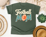 Football Mom Retro Bold graphic tee in Moss
