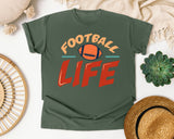 Football Life graphic tee in Moss