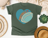 Football Heart Badge graphic tee in Moss