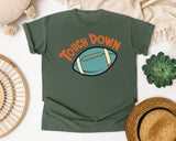Touch Down Football Arch graphic tee in Moss