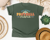 One Proud Football Mama graphic tee in Moss