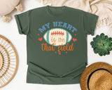 My Heart Is On That Field Ball graphic tee in Moss