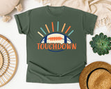 Touchdown Sunburst graphic tee in Moss