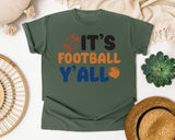 Its Football Yall graphic tee in Moss