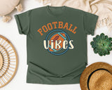 Football Vibes Circle graphic tee in Moss