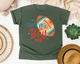 Thats My Boy Football 12 graphic tee in Moss