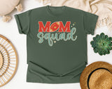 Mom Squad Football graphic tee in Moss