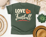 Love Football Script graphic tee in Moss