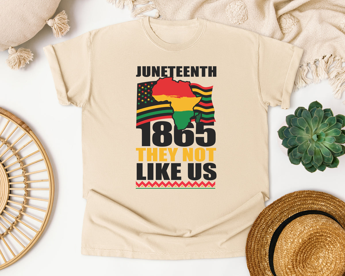 Juneteenth 1865 They Not Like Us Comfort Colors Shirt
