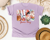 Game Day Baseball Panels graphic tee in Orchid