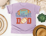 Football Dad Heart graphic tee in Orchid