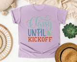 Classy Until Kickoff graphic tee in Orchid