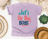 Lets Do This Boys graphic tee in Orchid
