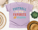 Football Is My Favorite Season Arrows graphic tee in Orchid