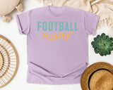 Football Mom Script graphic tee in Orchid