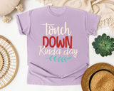 Touch Down Kinda Day Cream graphic tee in Orchid