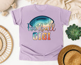 Football Gigi graphic tee in Orchid