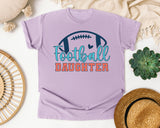 Football Daughter graphic tee in Orchid