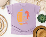I Am Your Biggest Fan Football graphic tee in Orchid