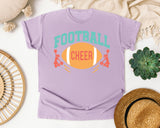 Football Cheer Pom Poms graphic tee in Orchid