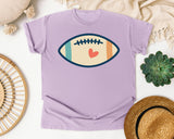Football Cream Retro graphic tee in Orchid