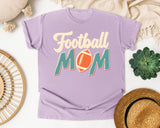 Football Mom Retro Bold graphic tee in Orchid