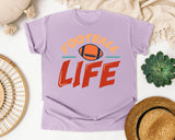 Football Life graphic tee in Orchid