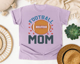 Football Mom Hearts graphic tee in Orchid